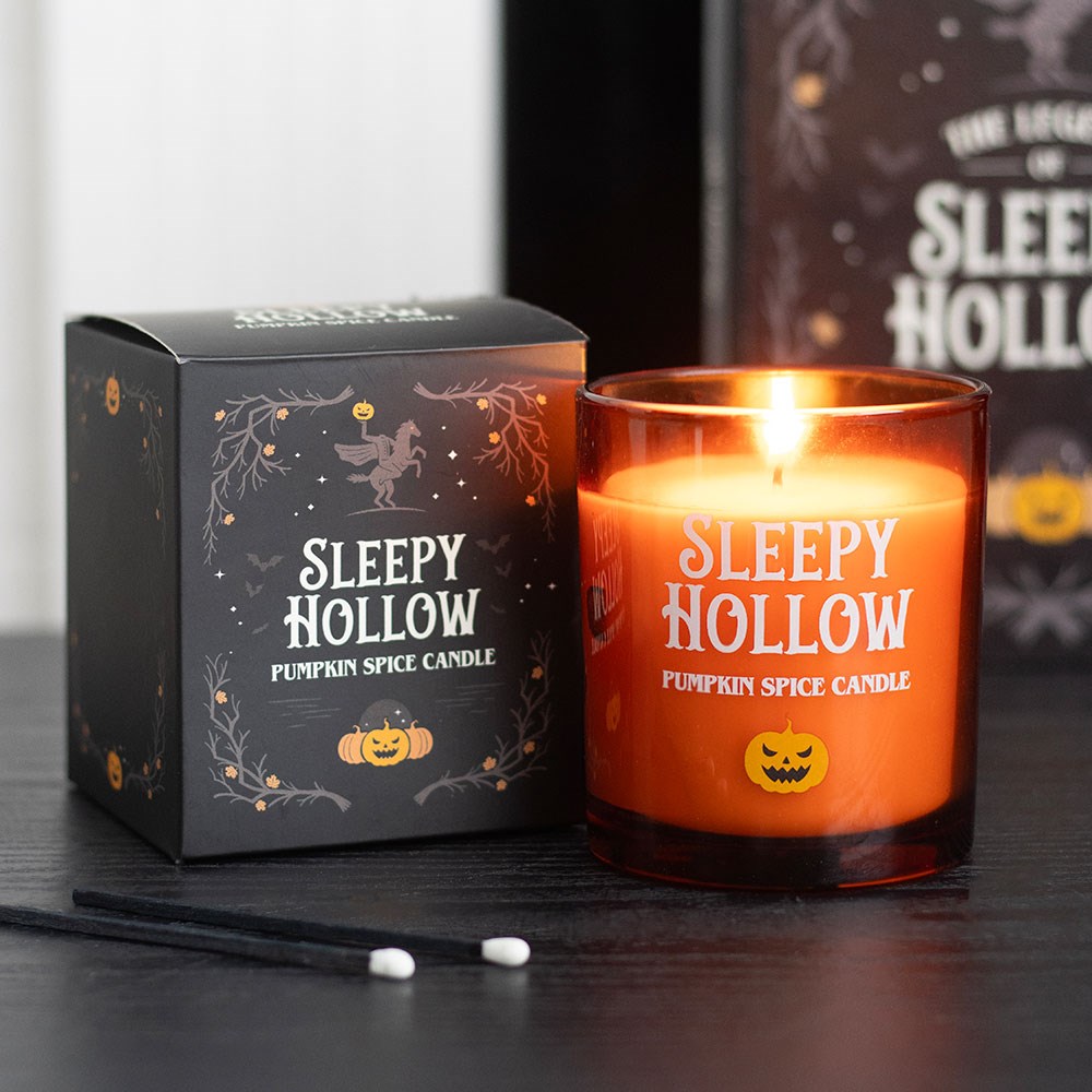 Sleepy Hollow Pumpkin Spice Duftkerze – würzige Halloween-Kerze im Glas