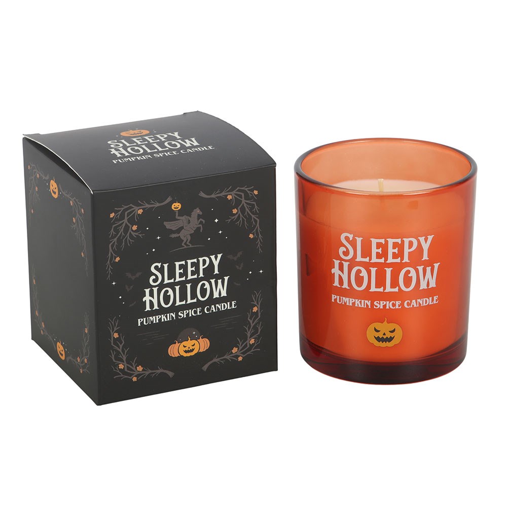 Sleepy Hollow Pumpkin Spice Duftkerze – würzige Halloween-Kerze im Glas