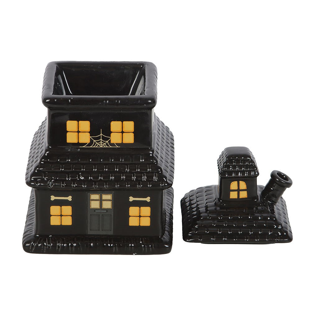 Black Haunted House – Keramik-Duftlampe für Duftöl & Wachs-Melts