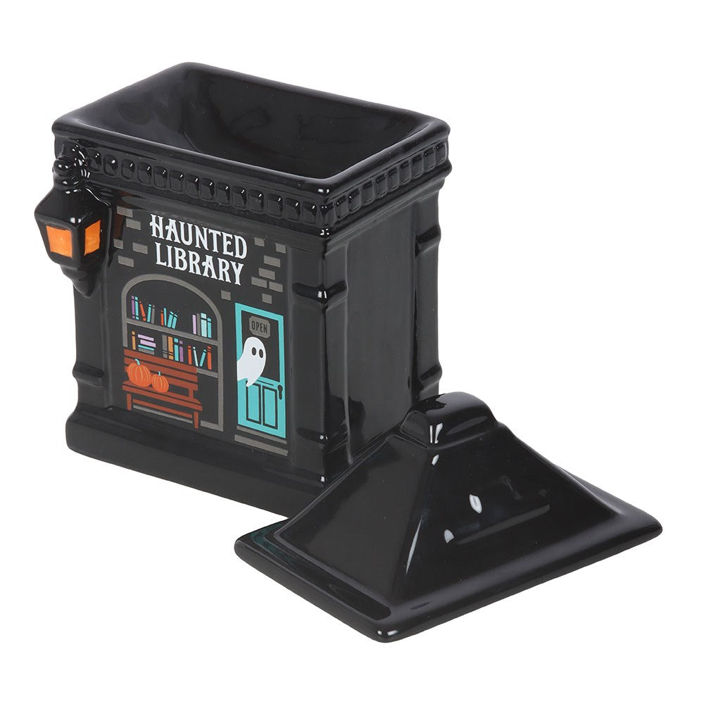 Haunted Library Keramik-Duftlampe für Duftöl – Gothic Spukhaus