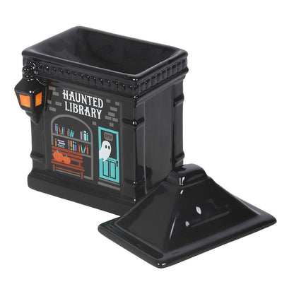Haunted Library Keramik-Duftlampe für Duftöl – Gothic Spukhaus