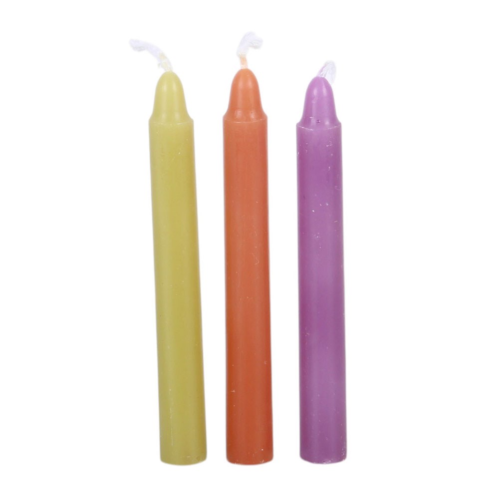 12 Ritualkerzen „Mischief &amp; Magic“ – unbeduftete Spell Candles in verschiedenen Farben