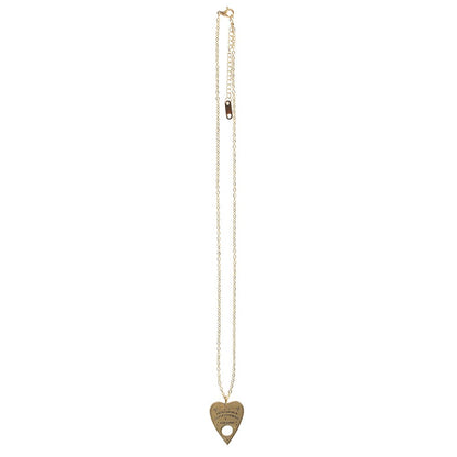 Talking Board Planchette-Halskette – goldfarbener Witchy Schmuck mit Grußkarte