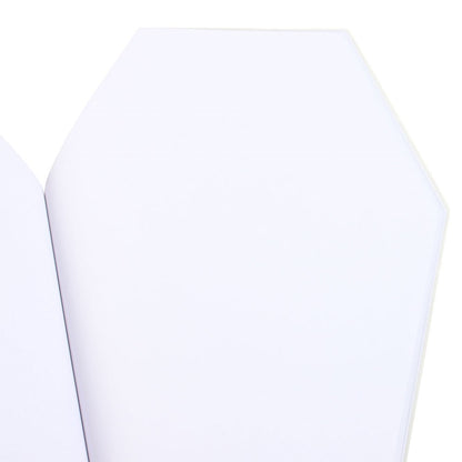 Sargförmiges Notizbuch „Think Outside the Box“ – schwarzes Gothic Journal