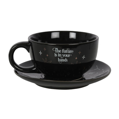 Fortune Teller Tea-for-One – schwarzes Keramik-Teeset mit Teekanne &amp; Tasse