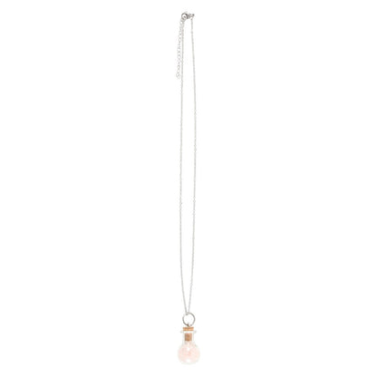 Love Potion Rosenquarz-Kette – Witchy Halskette mit Kristallfläschchen