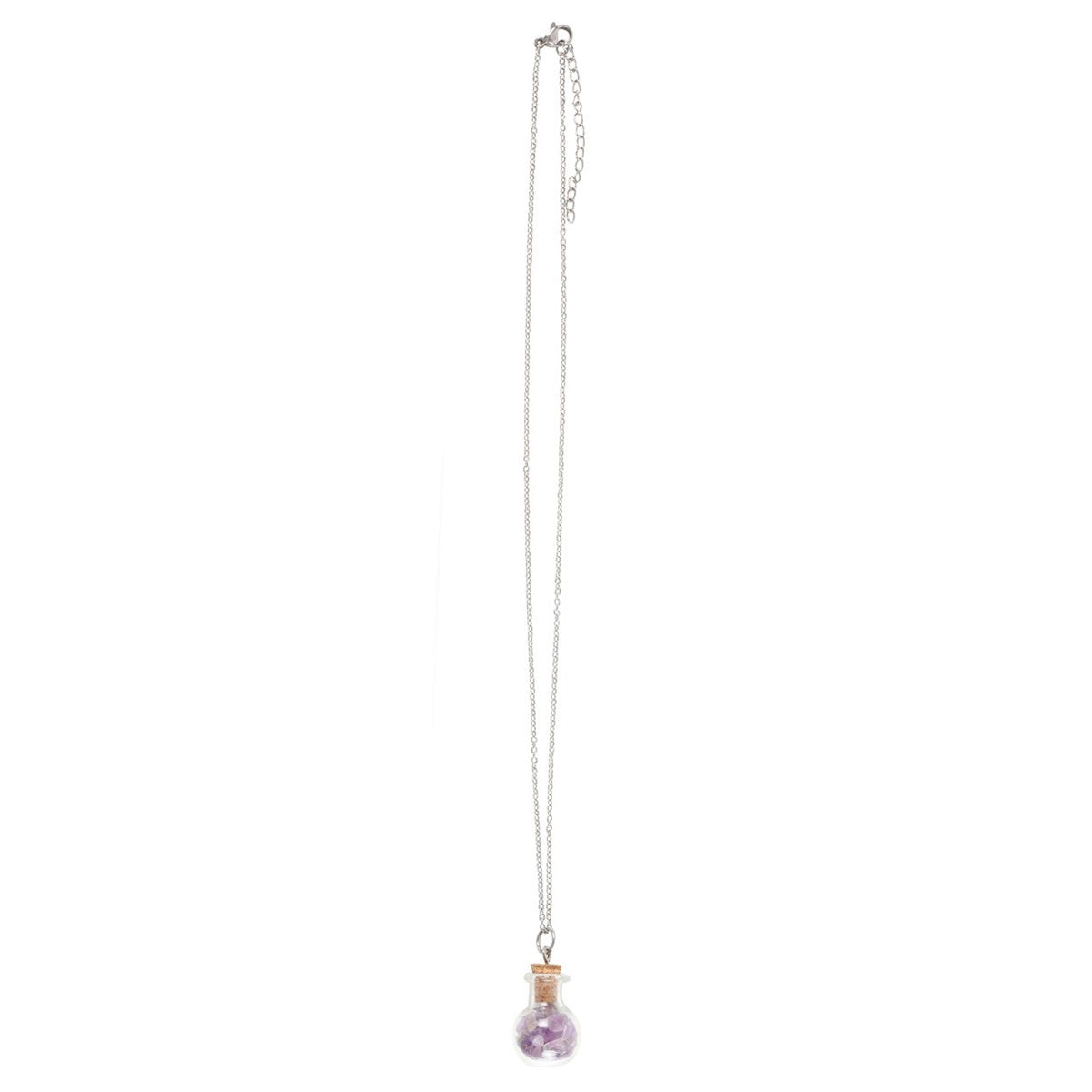 Calming Potion Amethyst-Kette – Witchy Halskette mit Kristallfläschchen