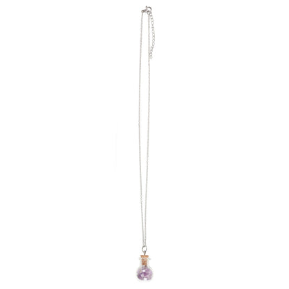 Calming Potion Amethyst-Kette – Witchy Halskette mit Kristallfläschchen