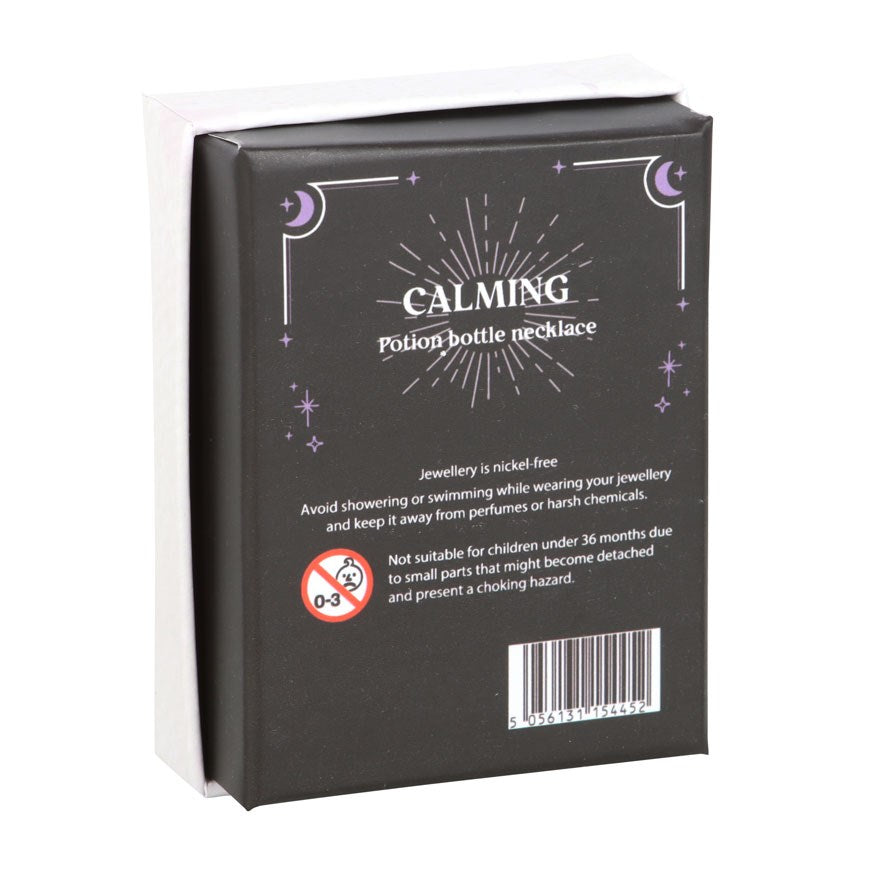 Calming Potion Amethyst-Kette – Witchy Halskette mit Kristallfläschchen